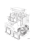 Схема №1 K9A21SWI (F052581) с изображением Обшивка для плиты (духовки) Indesit C00260610