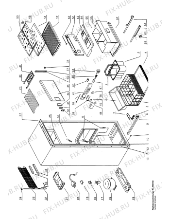 Взрыв-схема холодильника Electrolux IK263QUATTRO.3LI - Схема узла Housing 001