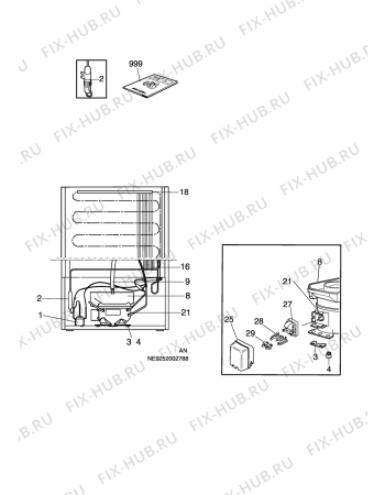 Взрыв-схема холодильника Privileg 741197_41065 - Схема узла C10 Cold, users manual