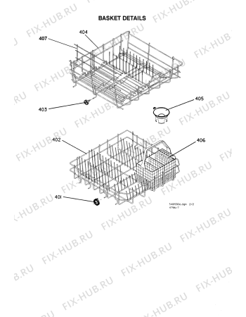 Схема №2 BF12P (F035578) с изображением Всякое для посудомойки Indesit C00210265