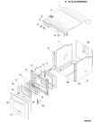 Схема №1 FD77PIX (F024566) с изображением Дверца для духового шкафа Indesit C00096544