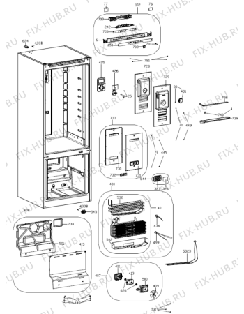 Взрыв-схема холодильника Gorenje NRK7191JX (559619, HZF39794C) - Схема узла 02