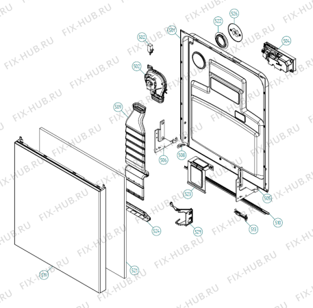 Взрыв-схема посудомоечной машины Gorenje D850D SF   -White Bi (177025, DW20.5) - Схема узла 05