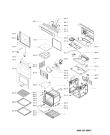 Схема №1 KOTP 7010 с изображением Обшивка для плиты (духовки) Whirlpool 481010352219