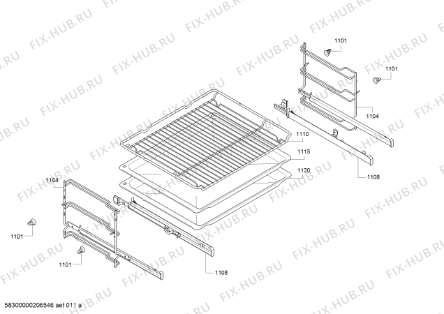 Схема №4 MHS133BR0B с изображением Вспомогательный инструмент для плиты (духовки) Bosch 12022619
