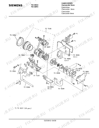 Схема №16 FA136R4 с изображением Транзистор для видеотехники Siemens 00739192