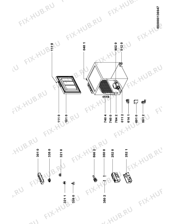 Схема №1 PL105D с изображением Опора Whirlpool 481946248496