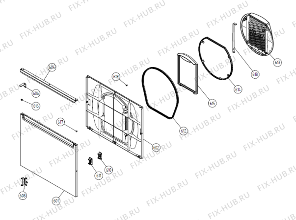 Схема №4 T735 RF DK   -Titanium (900002566, TD30DK) с изображением Декоративная панель для стиральной машины Gorenje 234678
