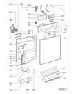 Схема №1 GSF 5000/1 EX WS с изображением Панель для посудомойки Whirlpool 481245372667