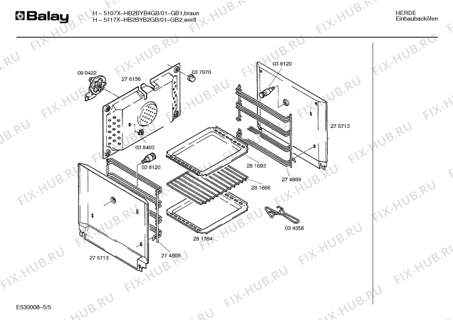 Схема №3 HB2BYB4GB H5107X/02 с изображением Индикатор для духового шкафа Bosch 00034399