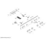 Схема №4 FRS3210ETD Profilo с изображением Панель управления для плиты (духовки) Bosch 00749538