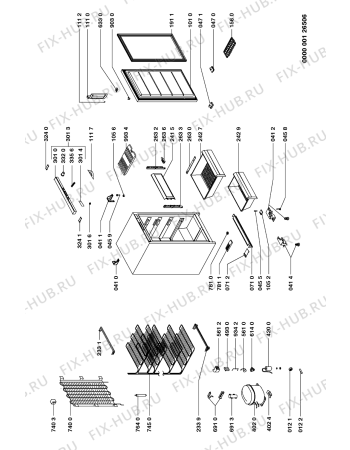 Схема №1 AFG 341/G с изображением Дверца для холодильника Whirlpool 481944268863