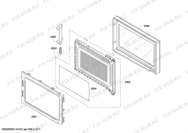Схема №5 HBL5750UC с изображением Декоративная рамка для духового шкафа Bosch 00684120