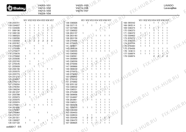 Схема №4 V4212 с изображением Распределитель для посудомойки Bosch 00034807