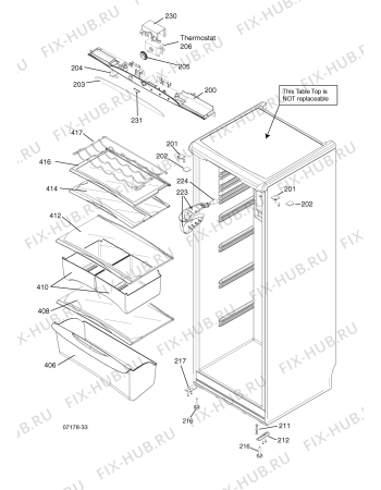 Схема №3 RLA84P (F034992) с изображением Всякое для холодильника Indesit C00219705