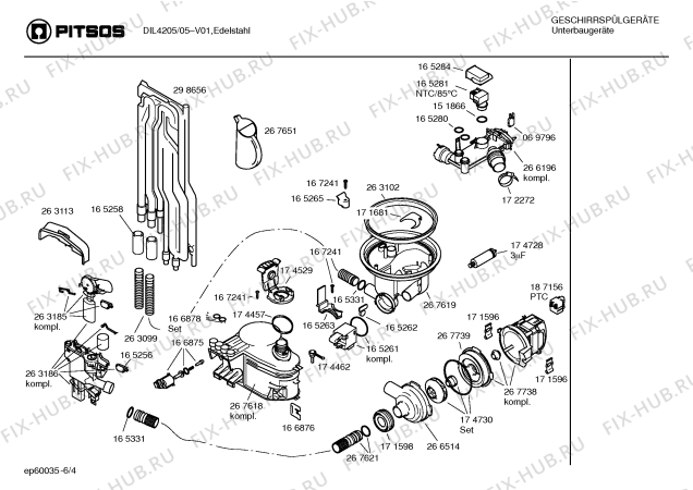 Схема №3 DLS4202 с изображением Инструкция по эксплуатации для посудомойки Bosch 00529046