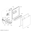 Схема №3 SGU57M02SK с изображением Передняя панель для посудомойки Bosch 00442164