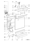 Схема №2 ADP 7510 WH с изображением Панель для электропосудомоечной машины Whirlpool 481245372721