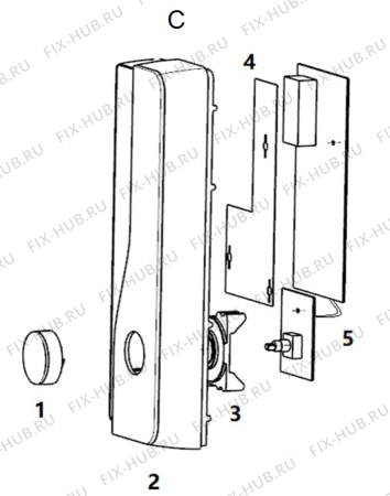 Схема №2 MWHA 26323 MB с изображением Дверца для электропечи Whirlpool 482000097723