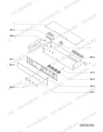 Схема №1 BOX 703 B 946 108 80 с изображением Панель для духового шкафа Whirlpool 481945359182