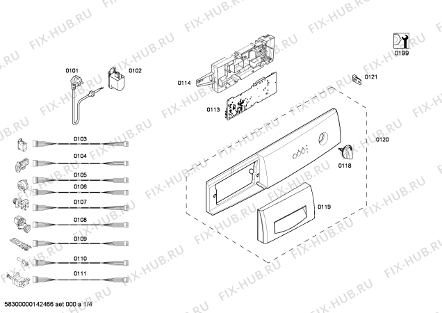 Схема №2 WAA20111EE с изображением Ручка для стиралки Bosch 00645965