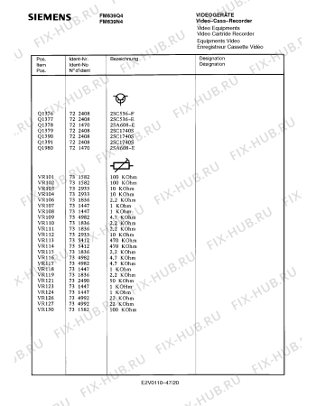 Схема №26 FM639Q4 с изображением Инструкция по эксплуатации для видеотехники Siemens 00530629
