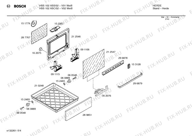 Схема №4 HSS102ASS с изображением Стеклокерамика для плиты (духовки) Bosch 00207783