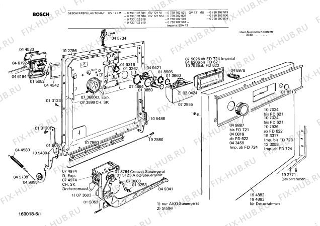Схема №2 0730102518 GV121M с изображением Переключатель для посудомойки Bosch 00049887