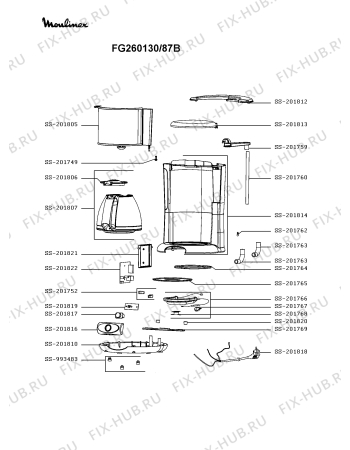 Схема №1 CM2658KR/87A с изображением Труба для электрокофемашины Moulinex SS-201760
