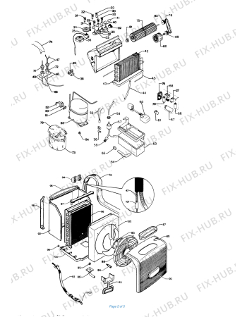 Схема №1 PAC GSR/MU с изображением Шторка для климатотехники DELONGHI 536221