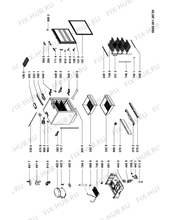 Схема №1 LPR15014 (F090671) с изображением Руководство для холодильной камеры Indesit C00346979