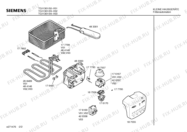 Схема №1 TG11301 с изображением Корзина для тостера (фритюрницы) Bosch 00484148