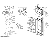 Схема №2 KDN40A73 с изображением Дверь морозильной камеры для холодильной камеры Bosch 00247666