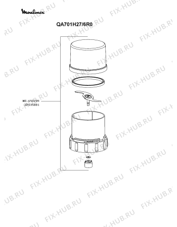 Схема №3 QA701H27/6R0 с изображением Ремень для кухонного комбайна Moulinex MS-650243