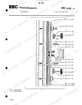 Взрыв-схема посудомоечной машины Aeg GOH 5203 001 - Схема узла Section3