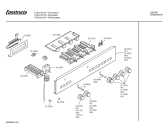 Схема №1 CH21191 CH2119 с изображением Панель для электропечи Bosch 00287453