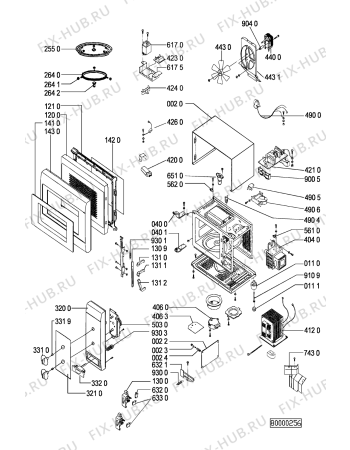 Схема №1 AKL 576 с изображением Шарнир для микроволновки Whirlpool 481990200444
