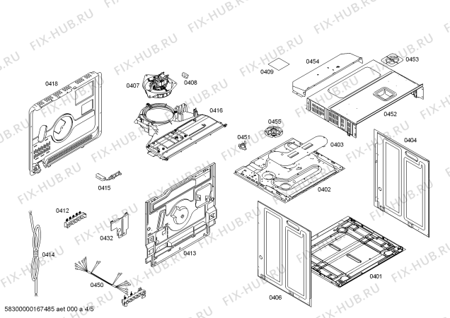 Схема №3 3HB559XP Horno.balay.py.2d.CFg.E3_MCT.pt_bas.inx с изображением Модуль управления, незапрограммированный для духового шкафа Bosch 00743516