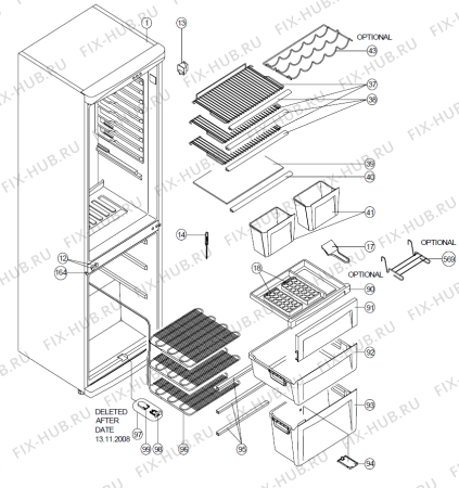 Взрыв-схема холодильника Upo RF110SX   -GN365YV-FW (171580, V38001004) - Схема узла 02