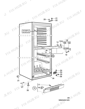 Взрыв-схема холодильника Aeg Electrolux S70388KG1 - Схема узла C10 Cabinet