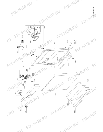 Схема №2 ADL 931 WH с изображением Запчасть для посудомойки Whirlpool 481236068246