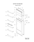 Схема №2 WTH4714 A+M с изображением Дверь для холодильной камеры Whirlpool 482000090424