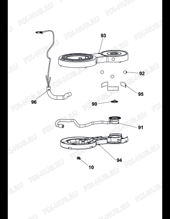 Взрыв-схема кофеварки (кофемашины) DELONGHI ENV150RAE "VERTUOPLUS STANDARD" - Схема узла 7