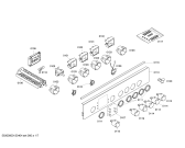 Схема №4 HLN444420V с изображением Панель управления для плиты (духовки) Bosch 00670018
