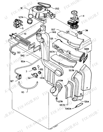 Взрыв-схема стиральной машины Zanussi WD1002 - Схема узла Dryer equipment