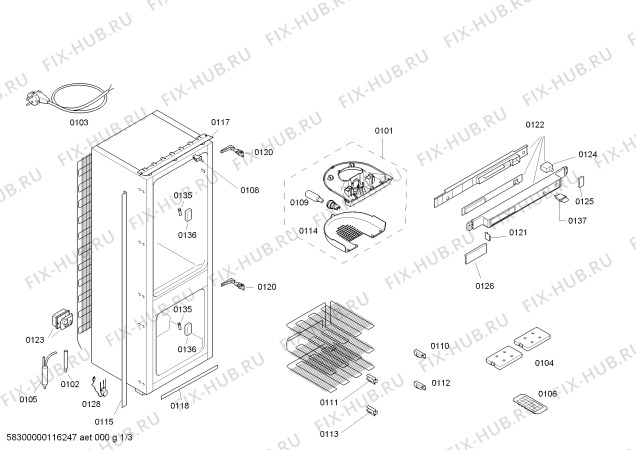 Схема №2 KI24M443GB с изображением Компрессор для холодильника Siemens 00144254