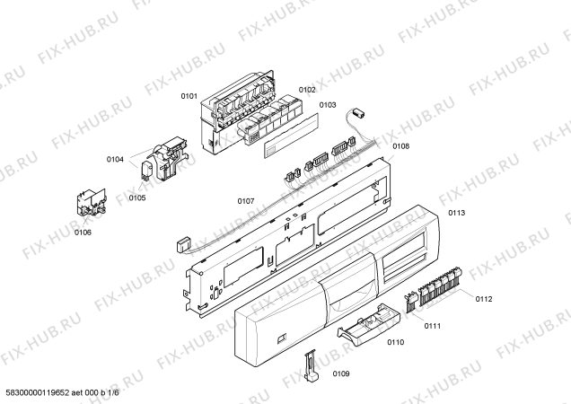 Схема №4 3VS551ID с изображением Ручка для посудомоечной машины Bosch 00426548