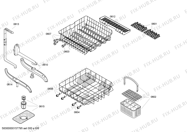 Схема №3 VVD64N03EU с изображением Рамка для посудомоечной машины Bosch 00706439