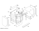 Схема №4 SN48M562DE с изображением Передняя панель для посудомойки Siemens 00678587