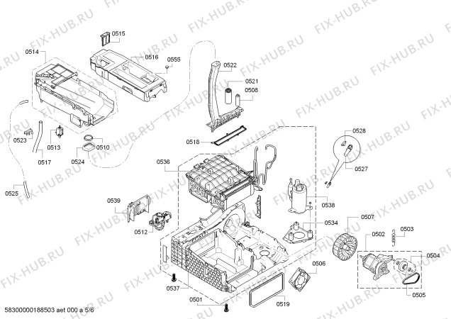 Схема №3 WTY87702 HomeProfessional SelfCleaning Condenser с изображением Силовой модуль запрограммированный для сушилки Bosch 00636622